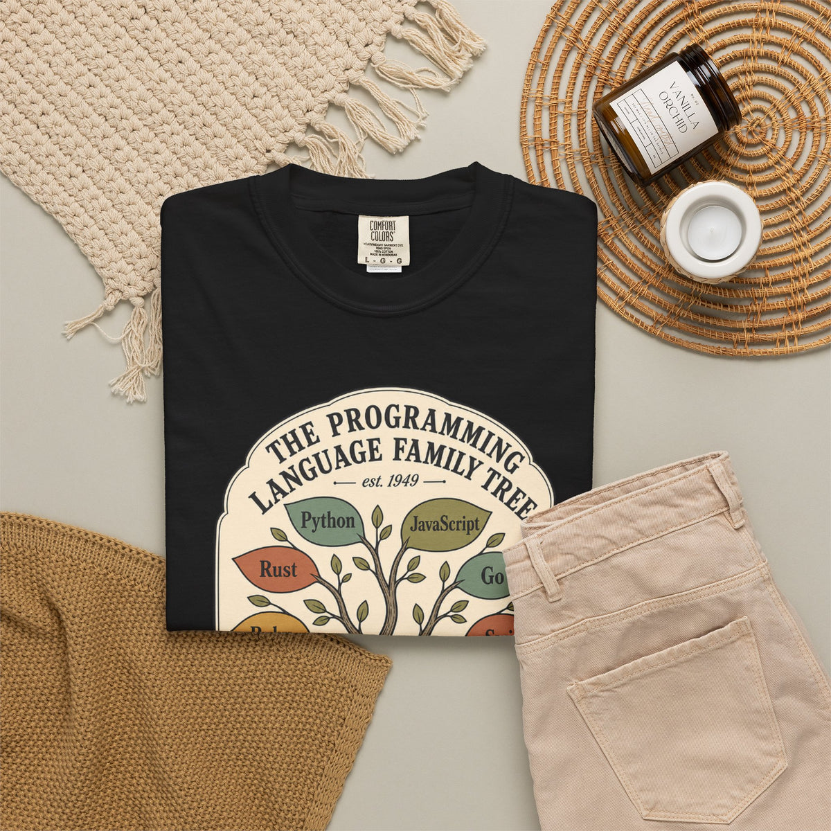 Programming Language Family Tree Shirt, Computer Science Tee, Coder History Chart, Software Engineer Gift, Programmer T-Shirt