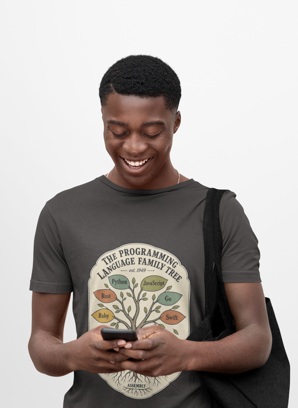 Programming Language Family Tree Shirt, Computer Science Tee, Coder History Chart, Software Engineer Gift, Programmer T-Shirt