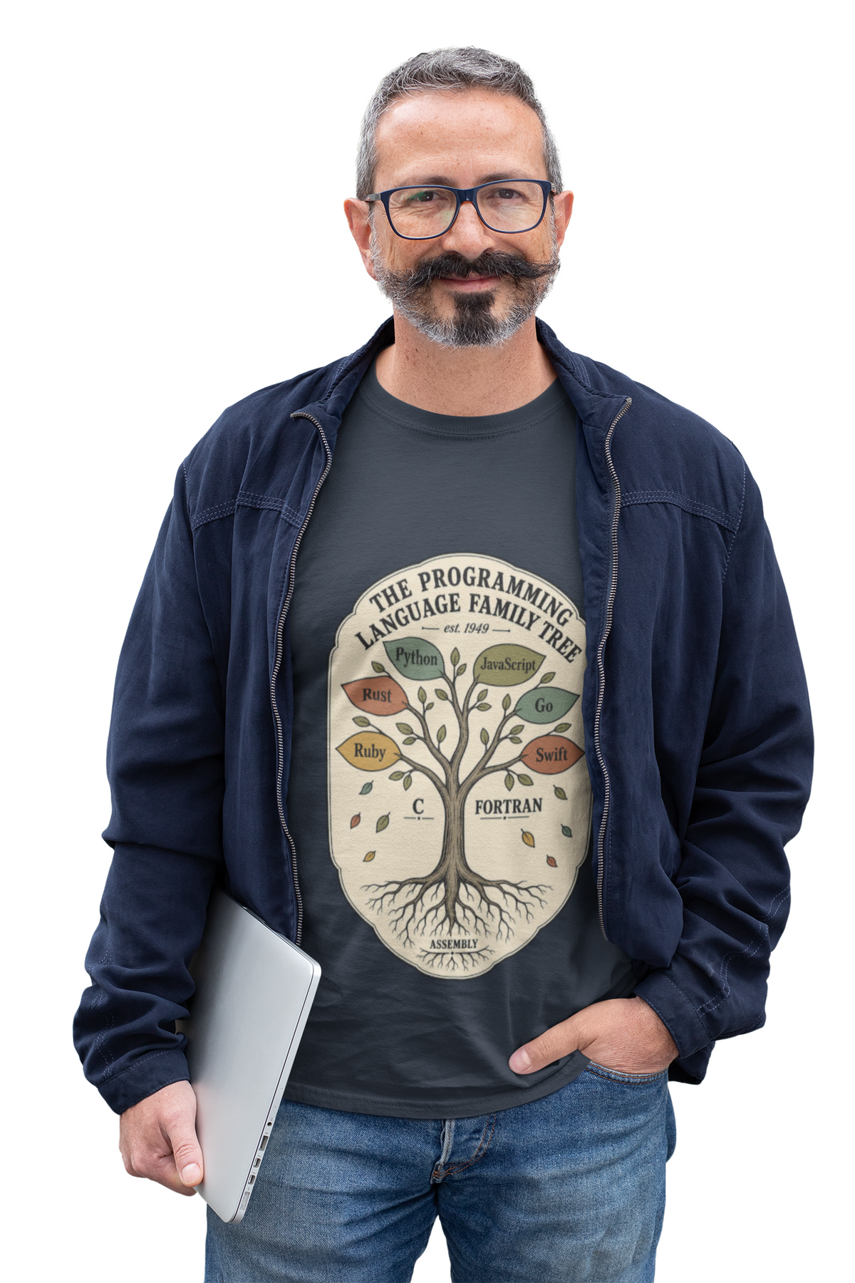 Programming Language Family Tree Shirt, Computer Science Tee, Coder History Chart, Software Engineer Gift, Programmer T-Shirt
