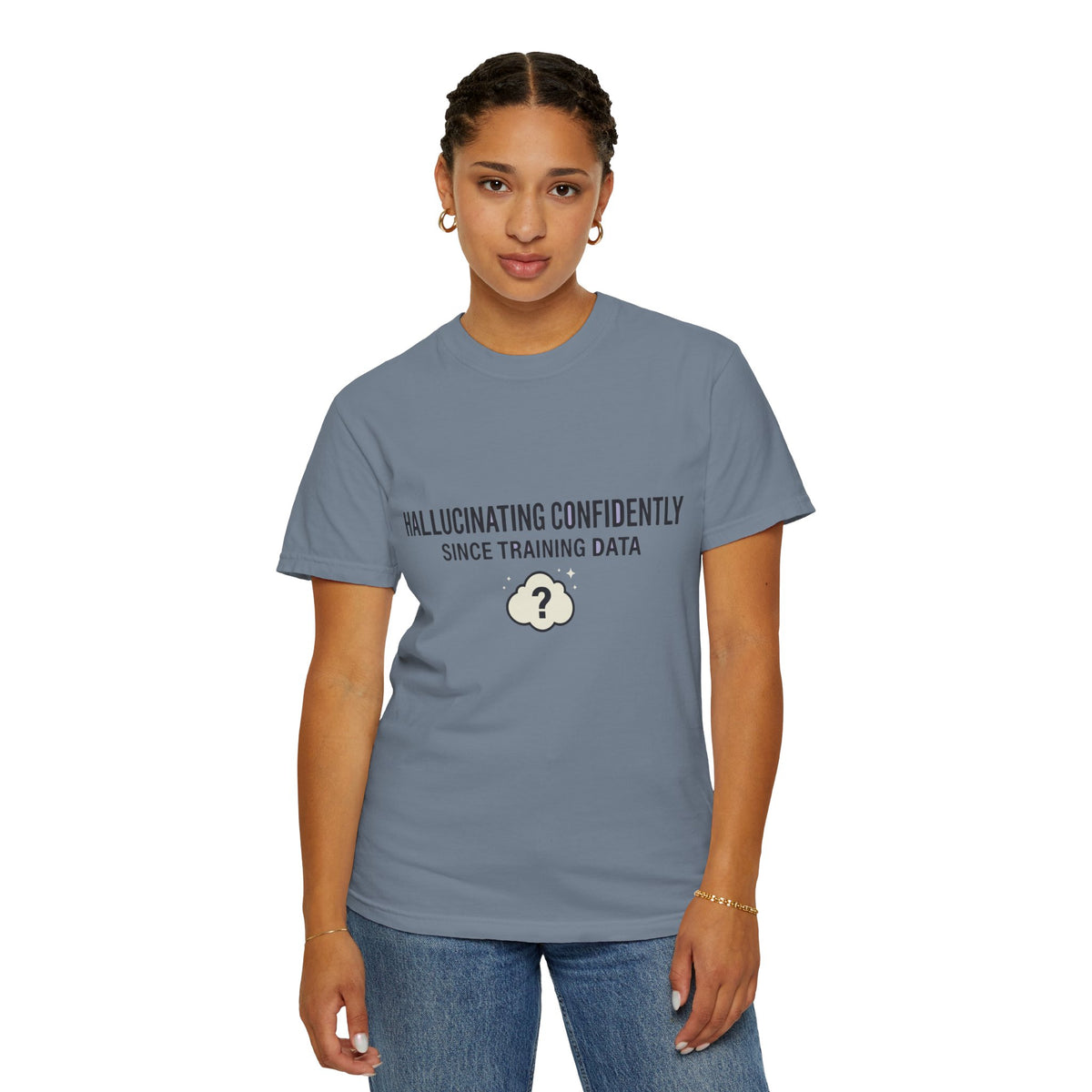 Hallucinating Confidently Funny AI Shirt, Programmer Humor Tee, Machine Learning Joke, Sarcastic Developer Gift, Computer Geek T-Shirt
