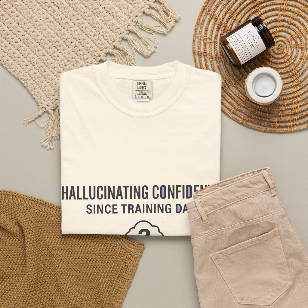 Hallucinating Confidently Funny AI Shirt, Programmer Humor Tee, Machine Learning Joke, Sarcastic Developer Gift, Computer Geek T-Shirt